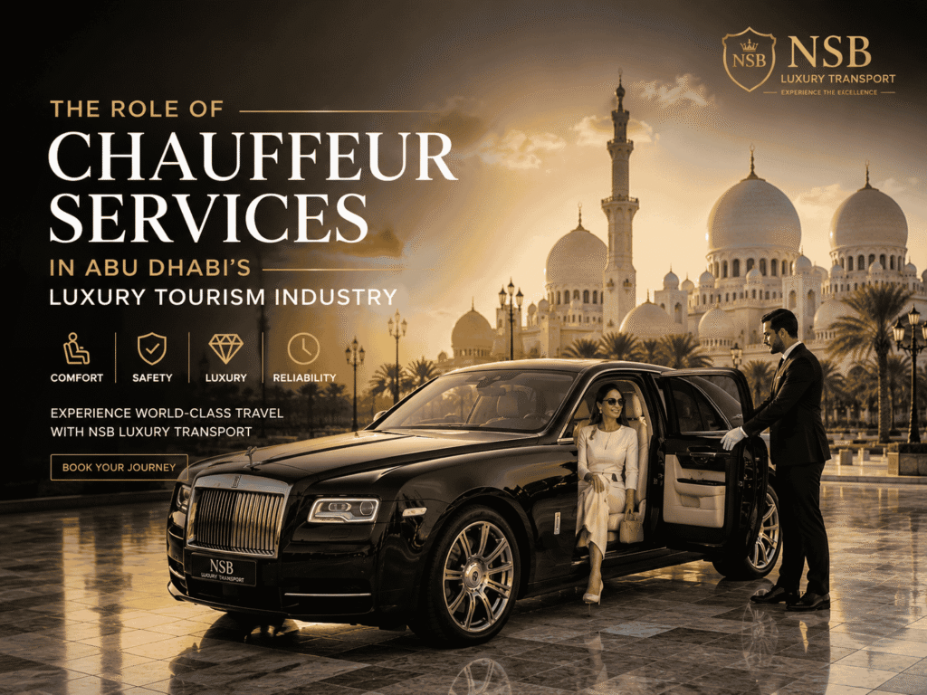Premium Rolls-Royce chauffeur service in Abu Dhabi by NSB Luxury Transport offering luxury travel experiences for VIP tourists, business travelers, and UAE visitors.