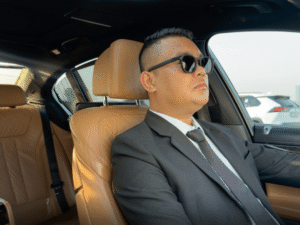 Luxury chauffeur service in Dubai with premium vehicle and professional driver