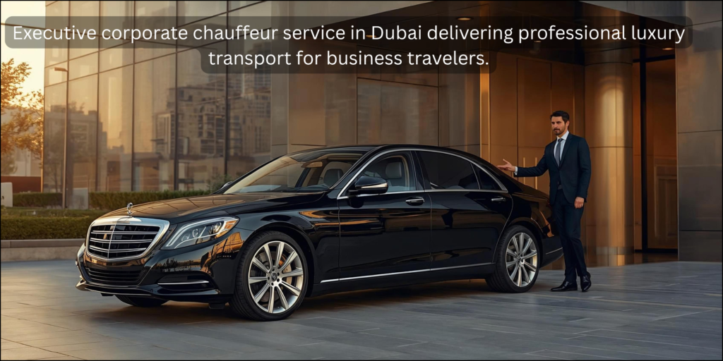 corporate chauffeur service Dubai executive luxury car with professional driver