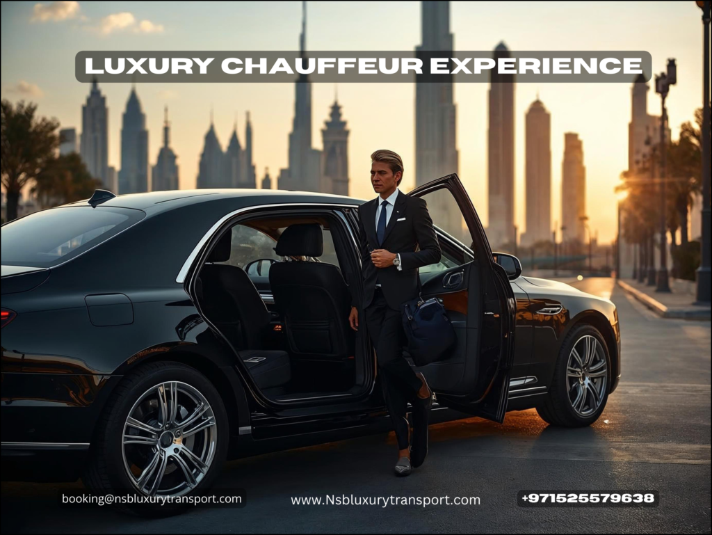 VIP chauffeur service Dubai airport pickup with professional luxury driver and executive vehicle

Why this works: