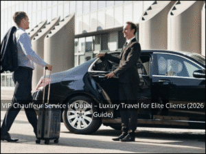 VIP chauffeur service in Dubai with luxury car and professional driver