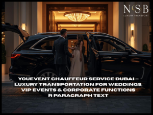 Luxury event chauffeur service Dubai — VIP arrival in premium SUV