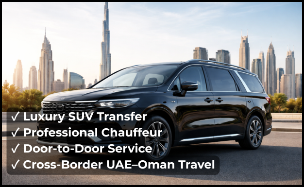 Kia Carnival luxury 7 seater van chauffeur service Dubai private transport