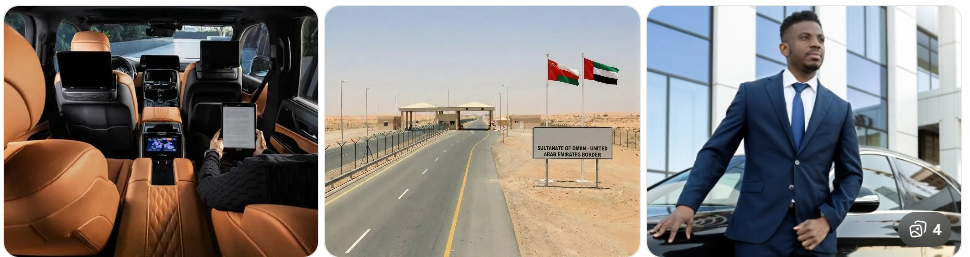 Dubai to Oman private chauffeur service luxury SUV