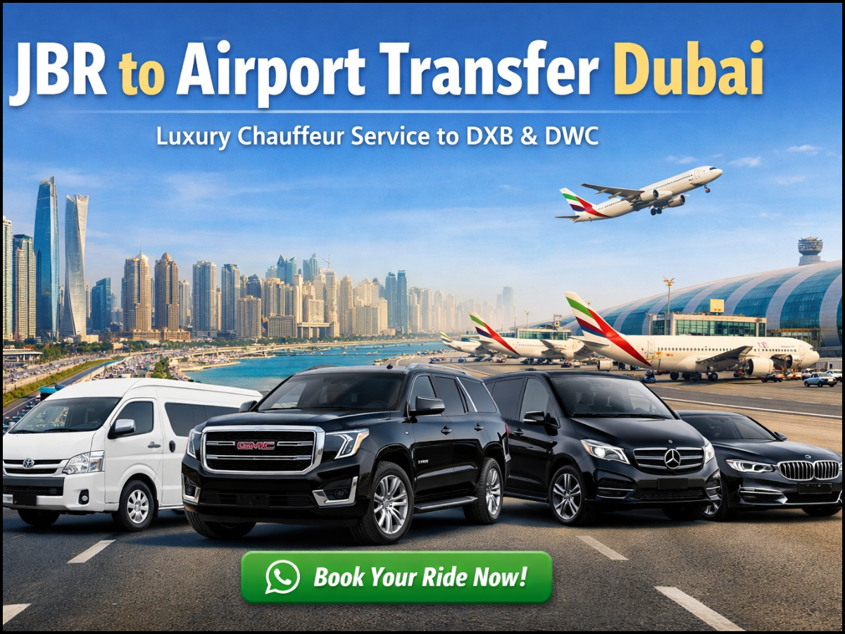 JBR to Airport Transfer Dubai | DXB & DWC Chauffeur Service