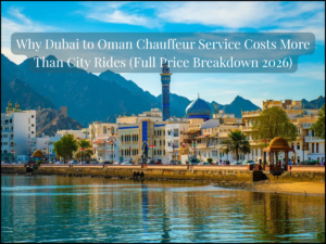 Dubai to Oman chauffeur service luxury SUV private transfer Dubai to Muscat