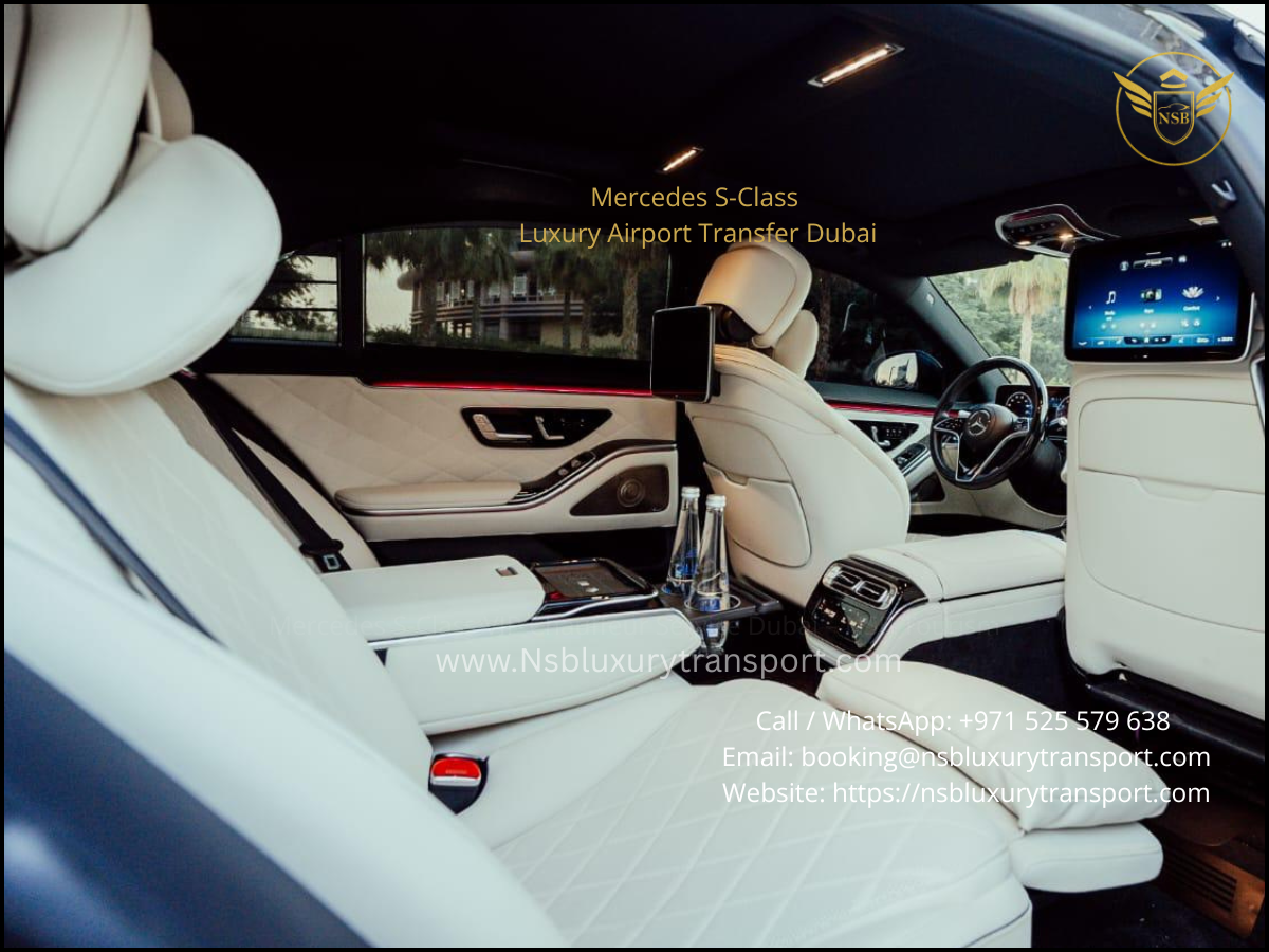 Mercedes S-Class airport transfer Dubai VIP chauffeur service