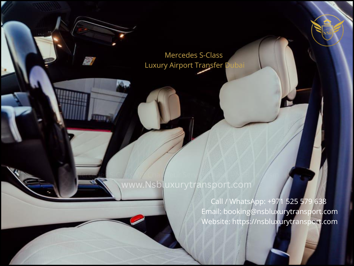 Mercedes S-Class airport transfer Dubai VIP chauffeur service