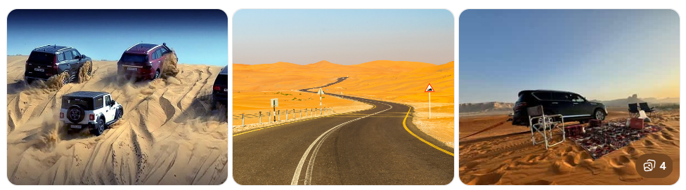 Dubai to Riyadh chauffeur service luxury SUV desert highway