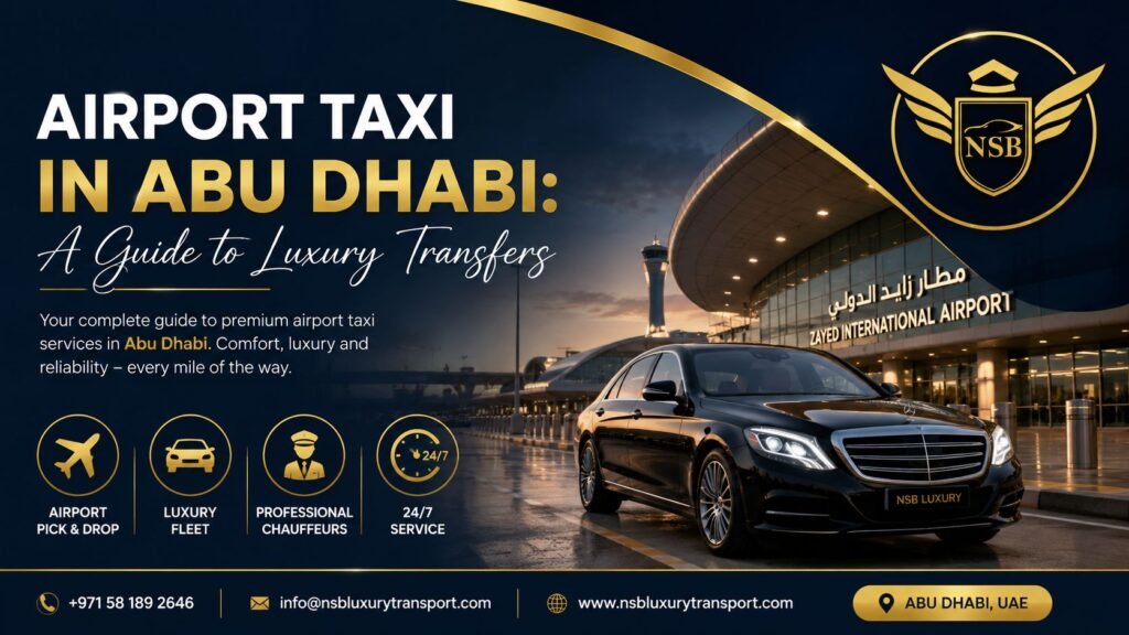 Airport Taxi in Abu Dhabi – Luxury Airport Transfers | NSB Luxury Transport
