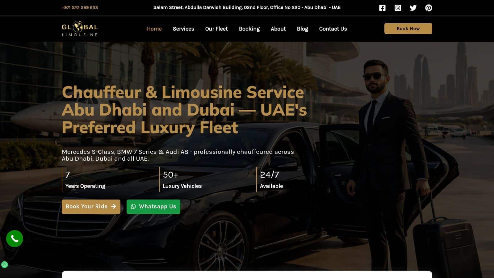 Global Limousine UAE (Abu Dhabi and UAE-wide)