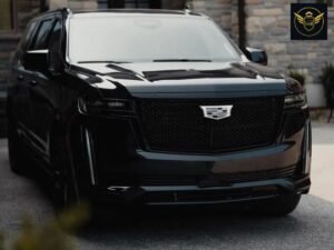 Cadillac Escalade luxury chauffeur service in Dubai by NSB Luxury Transport for airport transfer and private driver service