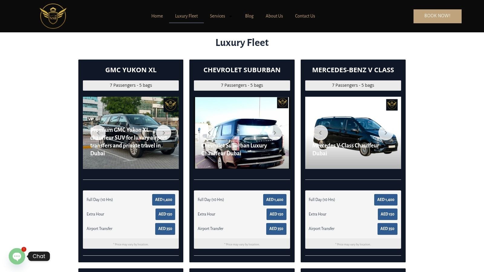 Screenshot from https://www.nsbluxurytransport.com/our-fleet/