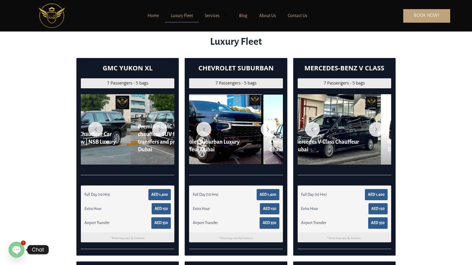 Screenshot from https://www.nsbluxurytransport.com/our-fleet/