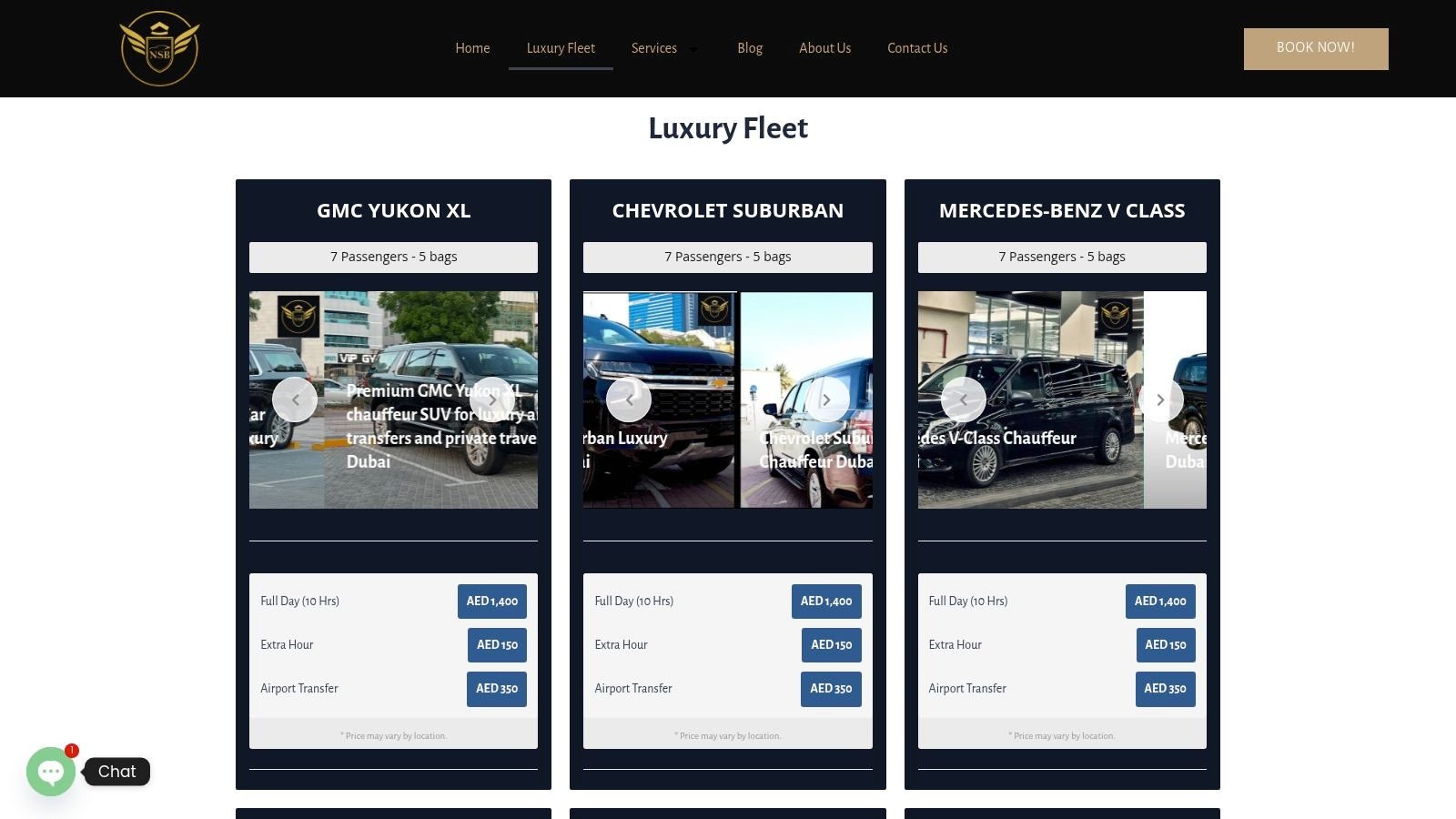 Screenshot from https://www.nsbluxurytransport.com/our-fleet/