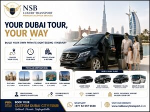Custom Dubai City Tour with private chauffeur, Mercedes V-Class, Dubai landmarks and flexible sightseeing route