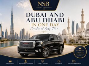 Dubai and Abu Dhabi in one day private city tour with chauffeur and luxury vehicle