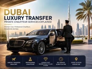 Dubai luxury transfer with private chauffeur and Mercedes-Benz luxury car