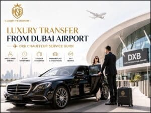 Luxury transfer from Dubai Airport with private DXB chauffeur service