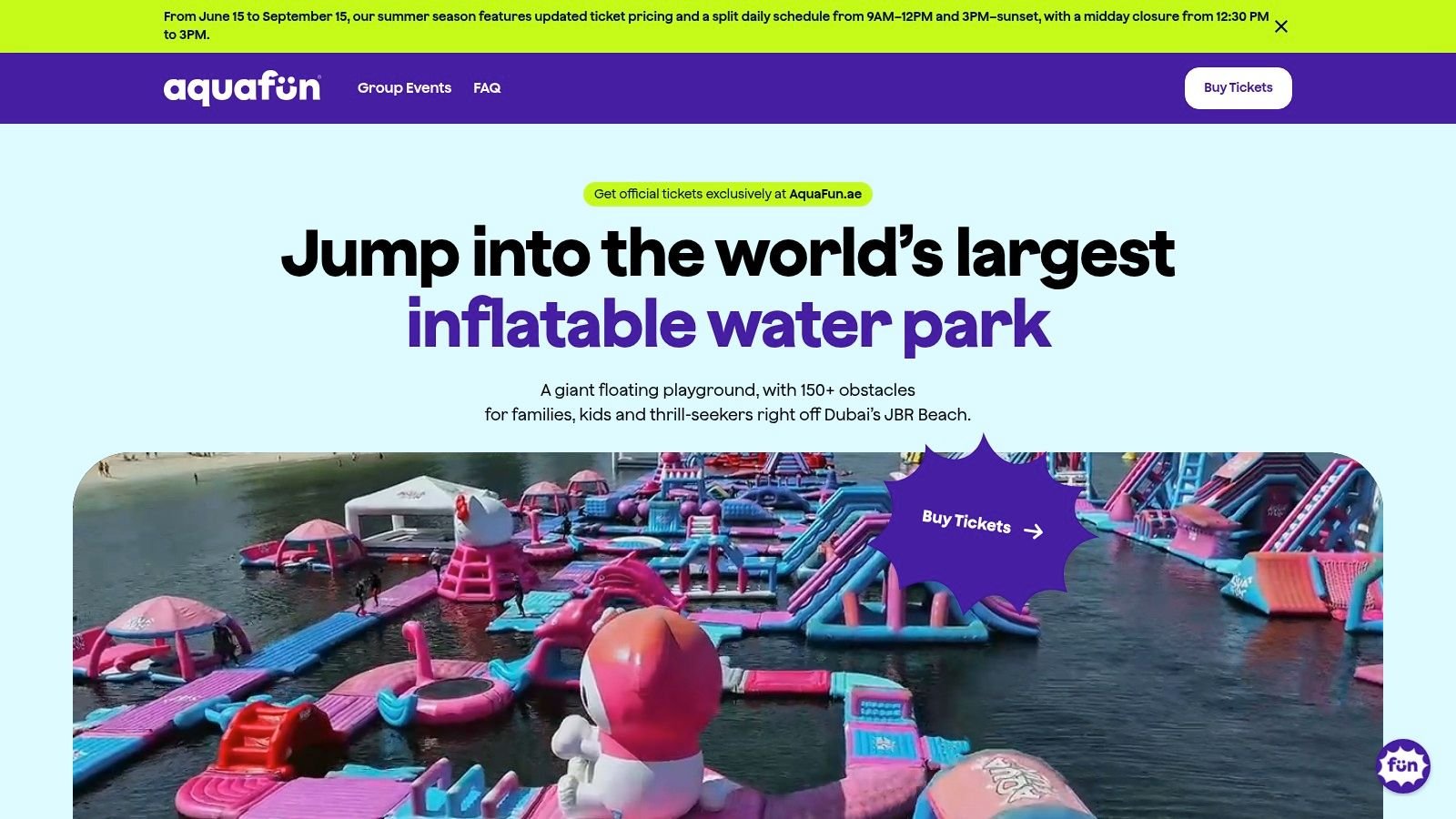 AquaFun Dubai – Inflatable Water Park