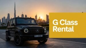 G Class rental in Dubai with Mercedes G-Class luxury SUV for chauffeur and self-drive service