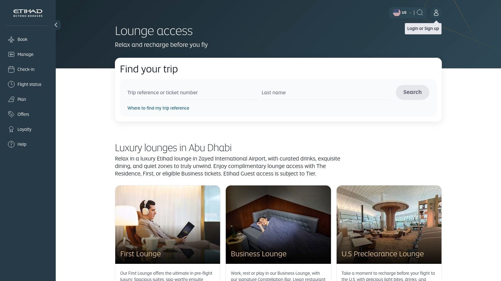 Etihad Business Lounge