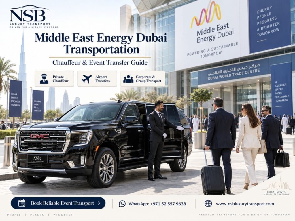 Middle East Energy Dubai Transportation – Chauffeur & Event Transfer Guide